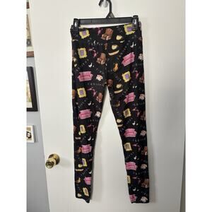 FRIENDS Themed Leggings - Black and Pink Women’s Medium
